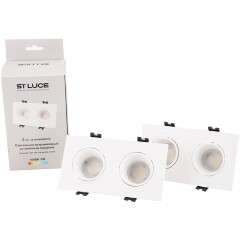 ST906.508.02_2 ST Luce Светильник, LED, 4000K 1х11.2W, набор из двух светильников с лампами, встраиваемых, со