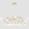 SOLE SP25 GOLD 3021/225 Crystal Lux SOLE Подвесной светильник золотой с прозрачными и белыми стеклянными плафонами, 25 x G4 до 3 Вт