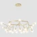 SOLE SP25 GOLD 3021/225 Crystal Lux SOLE Подвесной светильник золотой с прозрачными и белыми стеклянными плафонами, 25 x G4 до 3 Вт