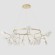SOLE SP25 GOLD 3021/225 Crystal Lux SOLE Подвесной светильник золотой с прозрачными и белыми стеклянными плафонами, 25 x G4 до 3 Вт