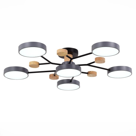 SLE6006-702-06 Светильник потолочный Серый/Серый LED 6*12W 3000K/4500K/6000K FAEMA SLE6006-702-06 Светильник потолочный Серый/Серый LED 6*12W 3000K/4500K/6000K FAEMA