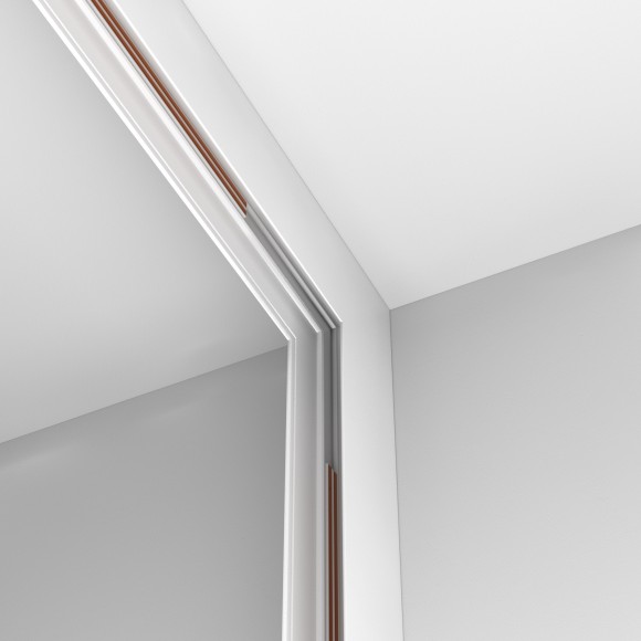 Угловой коннектор вертикальный для накладных шинопроводов Maytoni Exility TRA034ICL-41W