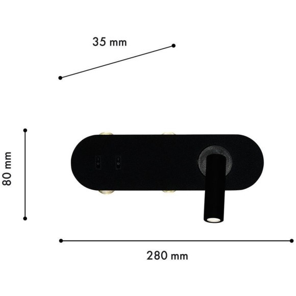 Настенный светильник Tris 4170-5W