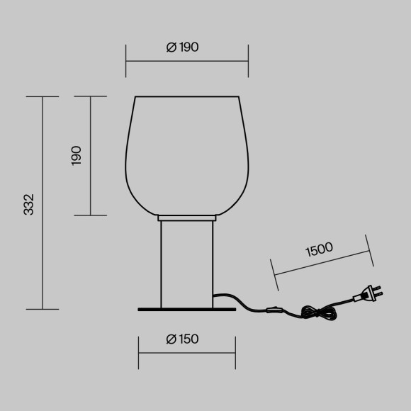 Настольный светильник Maytoni MOD414TL-01G Настольный светильник Maytoni MOD414TL-01G