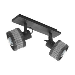 43445 TURROCK Настенно-потолочный светильник 2xE27, 56Вт, L575 B160 H310, сталь, серая патина 43445 TURROCK Настенно-потолочный светильник 2xE27, 56Вт, L575 B160 H310, сталь, серая патина