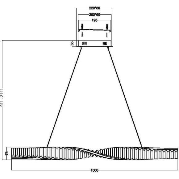 Подвесной светильник Maytoni P097PL-L28BS3K