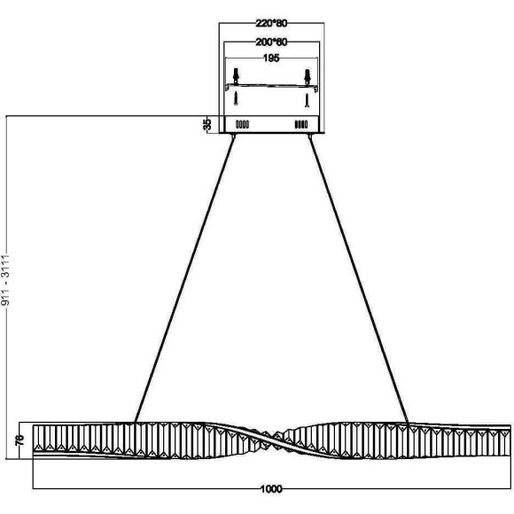 Подвесной светильник Maytoni P097PL-L28BS3K