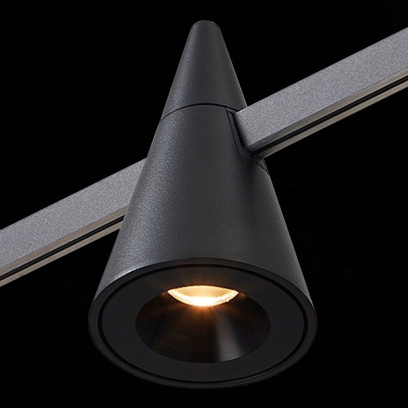 ST813.406.05 Магнитный трековый светильник черный LED 5W 3000K 325Lm Ra90 60° FARM