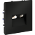 Розетка телевизионная встраиваемая VOLTUM S70 TV+RJ45 кат. 6, (черный матовый)