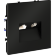 Розетка телевизионная встраиваемая VOLTUM S70 TV+RJ45 кат. 6, (черный матовый)