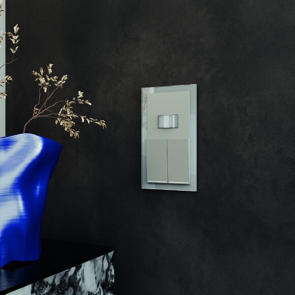 Датчик движения встраиваемый VOLTUM S70, (сталь)