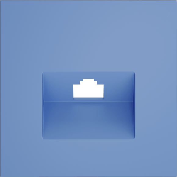 Накладка для розетки компьютерной RJ45 кат.6, S70 (деним)