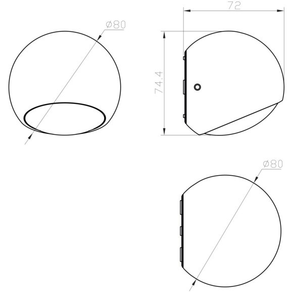 Настенный светильник (бра) Outdoor O032WL-L3W3K Настенный светильник (бра) Outdoor O032WL-L3W3K