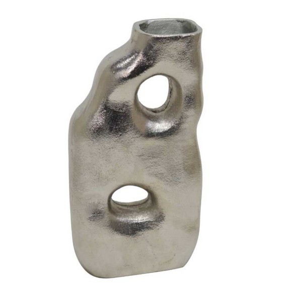 421058 TADOUSSAC Ваза декоративная напольная, L135, B55, H250, алюминий, никель