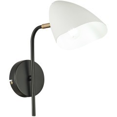 SLE103601-01 Светильник настенный Черный, Золотой/Белый E14 1*40W SATTA SLE103601-01 Светильник настенный Черный, Золотой/Белый E14 1*40W SATTA