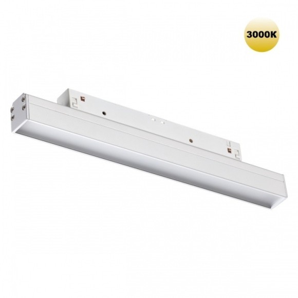 359198 Трековый светодиодный светильник Novotech Flum CRI90+ 3000К 900Лм 120° 12W