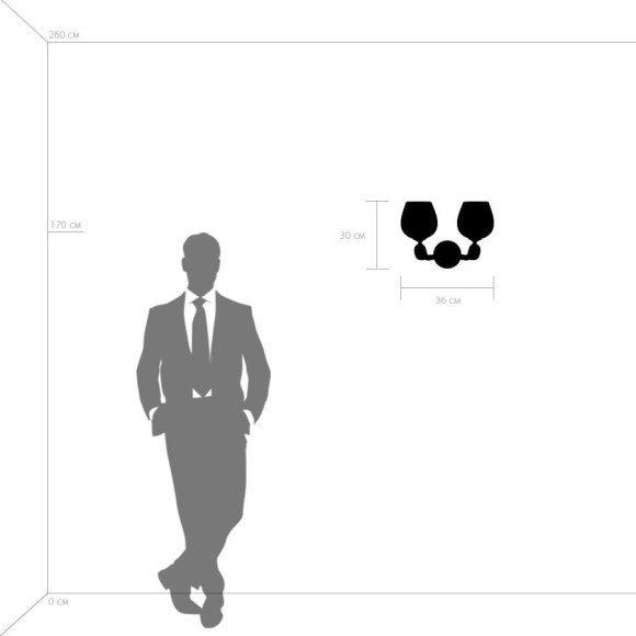 Бра Lightstar 706622 Delta под лампы 2xE14 80W