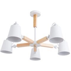 Люстра на штанге Arte Lamp A7141PL-5WH OSCAR под лампы 5xE27 40W Люстра на штанге Arte Lamp A7141PL-5WH OSCAR под лампы 5xE27 40W