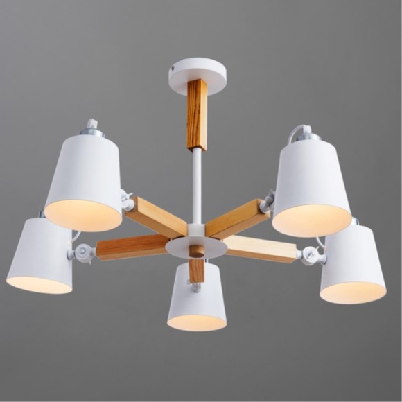 Люстра на штанге Arte Lamp A7141PL-5WH OSCAR под лампы 5xE27 40W
