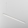 Maytoni Technical LL312021 Подвесной линейный LED-светильник длиной 1.5 м, SMD 2835, 30Вт, 3000К, 2400Лм, CRI90, 120°, 220V, IP33, белый алюминий, рассеиватель белый матовый, 1500x50x50 мм, комплектация: профиль, рассеиватель, лента, тросы 2м, блок питани