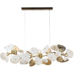 SL1518.303.08 Светильник подвесной ST-Luce Латунь/Белый G9 8*5W 4000K DAHLIA SL1518.303.08 Светильник подвесной ST-Luce Латунь/Белый G9 8*5W 4000K DAHLIA