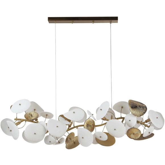 SL1518.303.08 Светильник подвесной ST-Luce Латунь/Белый G9 8*5W 4000K DAHLIA