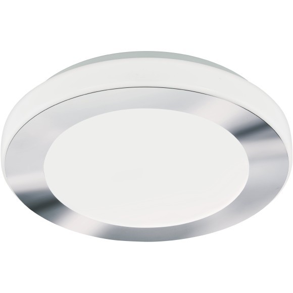 95282 EGLO LED CARPI (ЛЕД Карпи) настенно-потолочный LED-светильник, 11 Вт, 950 лм, 3000 К, IP44, белый/хром, Ø300 мм