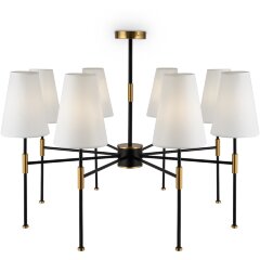 Люстра потолочная Freya FR5196PL-08BBS Tida под лампы 8xE14 40W