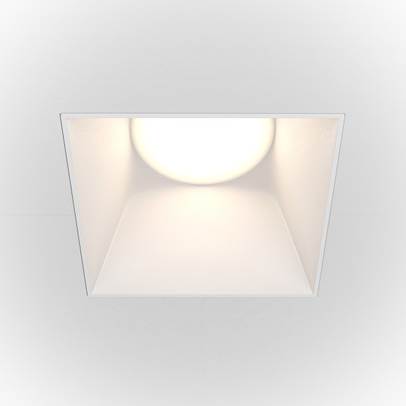 Встраиваемый светильник Maytoni DL051-01-GU10-SQ-W Share под лампу 1xGU10 20W