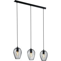 49478 Подвес NEWTOWN, 3x60W (E27), L700, H1100, сталь, черный