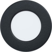 99211 Светодиодный встраиваемый светильник FUEVA 5, 2,7W (LED), Ø86, ET26, IP44, 300lm, 3000K, сталь, чер
