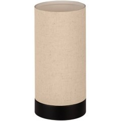 900861 Настольная лампа FENIGLIA, 1X40W (E27), H255, сталь, черный / текстиль, лен, бежевый 900861 Настольная лампа FENIGLIA, 1X40W (E27), H255, сталь, черный / текстиль, лен, бежевый