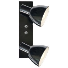 27778 EGLO PRIMO 2 Спот светильник с двумя лампами E14, диммируемый, с выключателем, 80Вт, черный, минимализм 27778 EGLO PRIMO 2 Спот светильник с двумя лампами E14, диммируемый, с выключателем, 80Вт, черный, минимализм