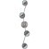 Накладной потолочный спот EGLO BIMEDA 31008 на 4 лампы GU10 LED, 2,8Вт, 3000К, 1000Лм, стальной корпус никель-черного и хромированного цвета, 640 × 100 × 145 мм, IP20, подключение 220В