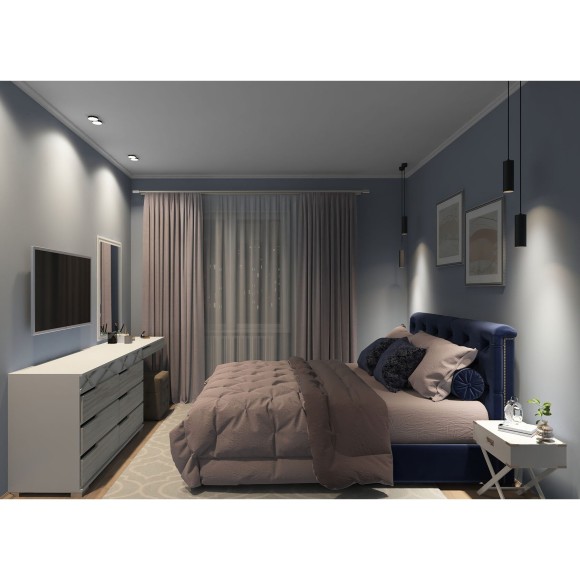 Встраиваемый светильник, IP 20, 50 Вт, GU10, Denkirs DK2422-BK Встраиваемый светильник, IP 20, 50 Вт, GU10, Denkirs DK2422-BK