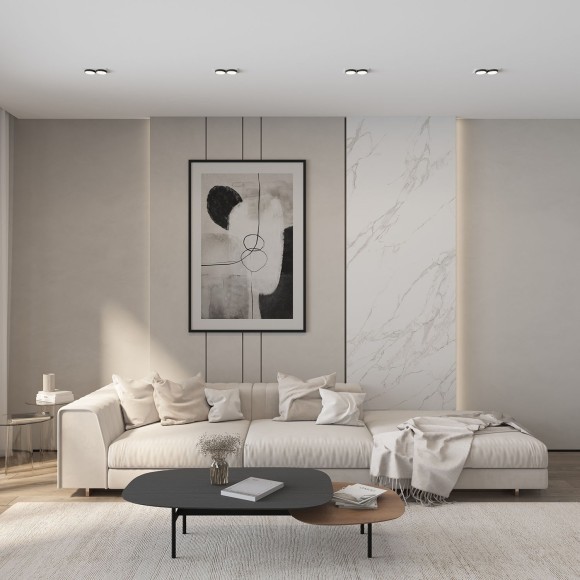 Встраиваемый светильник, IP 20, 50 Вт, GU10, Denkirs DK2422-BK Встраиваемый светильник, IP 20, 50 Вт, GU10, Denkirs DK2422-BK