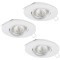 95357 Комплект светодиодных встраиваемых светильников TEDO пошагово димм., 3х5W(GU10), ?80, алюминий, белы