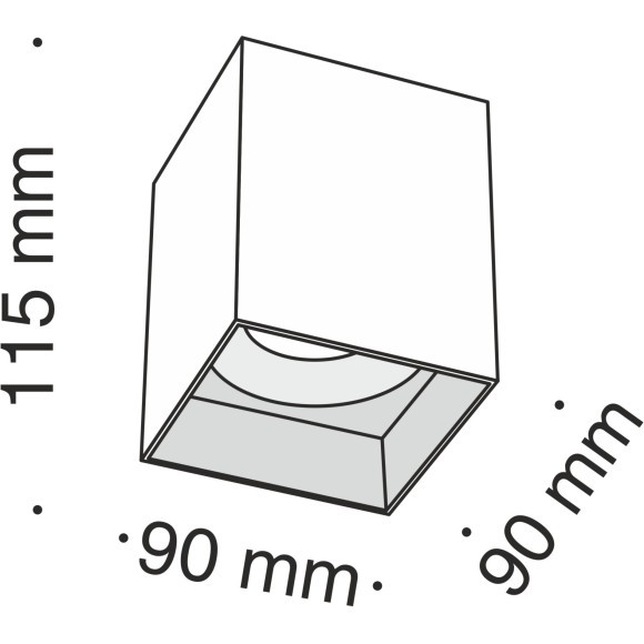 Накладной потолочный светильник Maytoni C015CL-01B Slim под лампу 1xGU10 50W