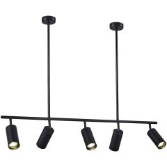 SL1206.403.05 Светильник подвесной ST-Luce Черный/Черный GU10 5*5W 4000K SORMANO SL1206.403.05 Светильник подвесной ST-Luce Черный/Черный GU10 5*5W 4000K SORMANO