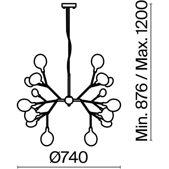 Подвесной светильник Freya FR5049PL-27G