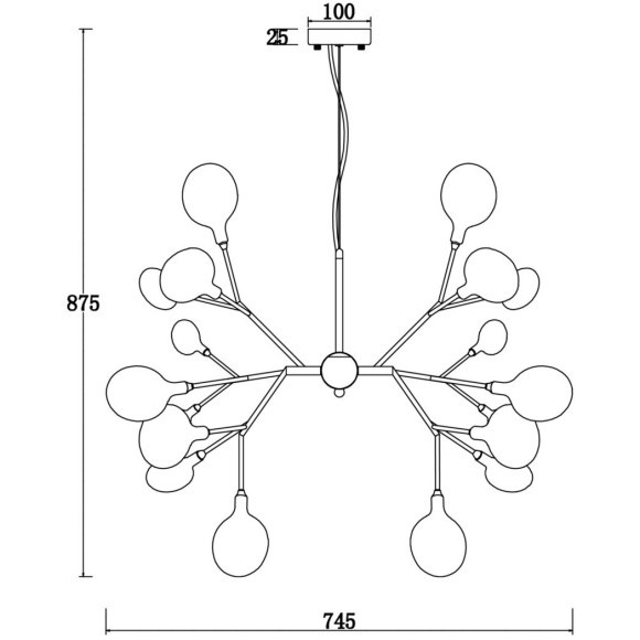 Подвесной светильник Freya FR5049PL-27G