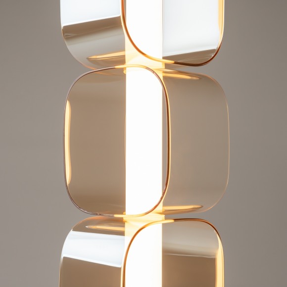 Подвесной светодиодный светильник с янтарными стеклянными плафонами LED 30Вт RA80 1500лм 3000К Maytoni Ritmo MOD381PL-L30B3K