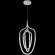 PERA SP50W LED CHROME 3492/250 Crystal Lux Подвесной светильник, хромированная арматура, белый акриловый рассеиватель, LED 50 Вт, 4000 К, 2200 Лм, CRI 80, IP20, 220 В