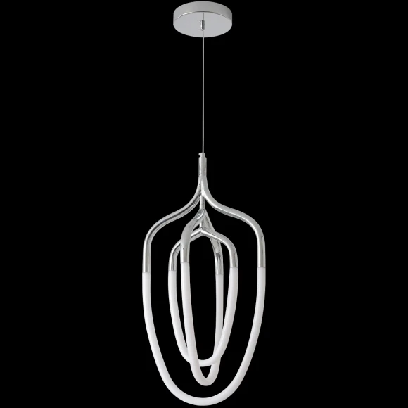 PERA SP50W LED CHROME 3492/250 Crystal Lux Подвесной светильник, хромированная арматура, белый акриловый рассеиватель, LED 50 Вт, 4000 К, 2200 Лм, CRI 80, IP20, 220 В