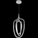 PERA SP50W LED CHROME 3492/250 Crystal Lux Подвесной светильник, хромированная арматура, белый акриловый рассеиватель, LED 50 Вт, 4000 К, 2200 Лм, CRI 80, IP20, 220 В