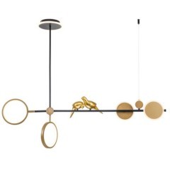 Люстра на штанге Arte Lamp TOLIMAN A2613SP-4BK Люстра на штанге Arte Lamp TOLIMAN A2613SP-4BK