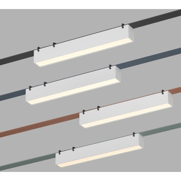 DK5674-WH Светодиодный SMART Linear светильник для трека-ремня серии Denkirs Belty 48V, 12W, RA90, 120°, 2700-6500K