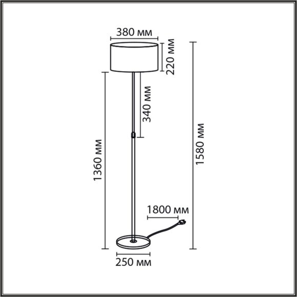 8358/1F Торшер Lumion CLASSI E27 60W 220V IRISA 8358/1F Торшер Lumion CLASSI E27 60W 220V IRISA