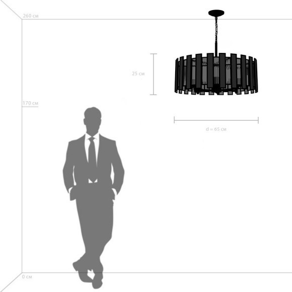 Люстра подвесная Lightstar 712062 Agave под лампы 6xE27 240W