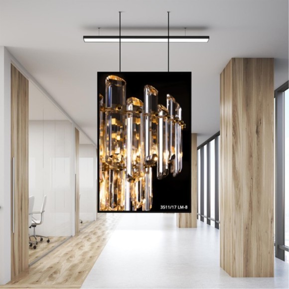 Люстра подвесная хрустальная Divinare ROSIE 3511/17 LM-8 Люстра подвесная хрустальная Divinare ROSIE 3511/17 LM-8